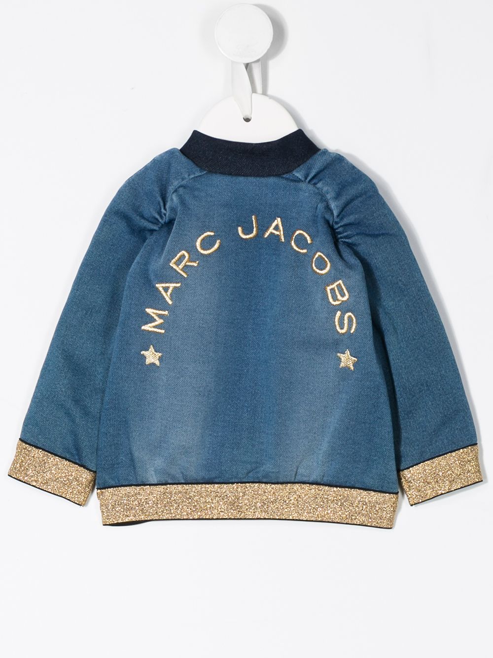 фото The marc jacobs kids джинсовая куртка-бомбер на пуговицах