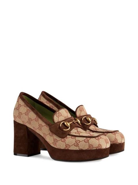 Gucci GG Platform mid-heel Loafers - Farfetch