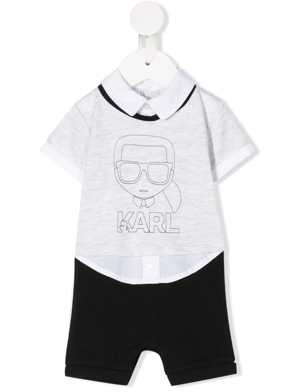 Karl Lagerfeld Kids ромпер с многослойным эффектом
