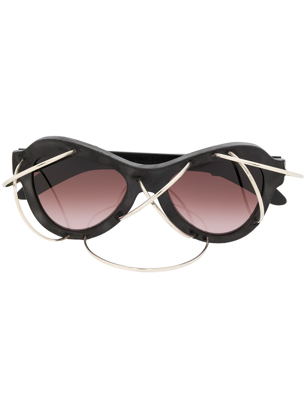 фото Kuboraum Y2 wire detail sunglasses