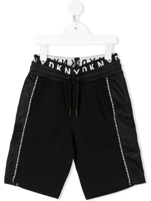 Dkny Kids logo drawstring shorts