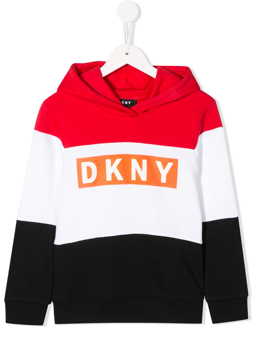 фото Dkny kids худи свободного кроя в стиле колор-блок