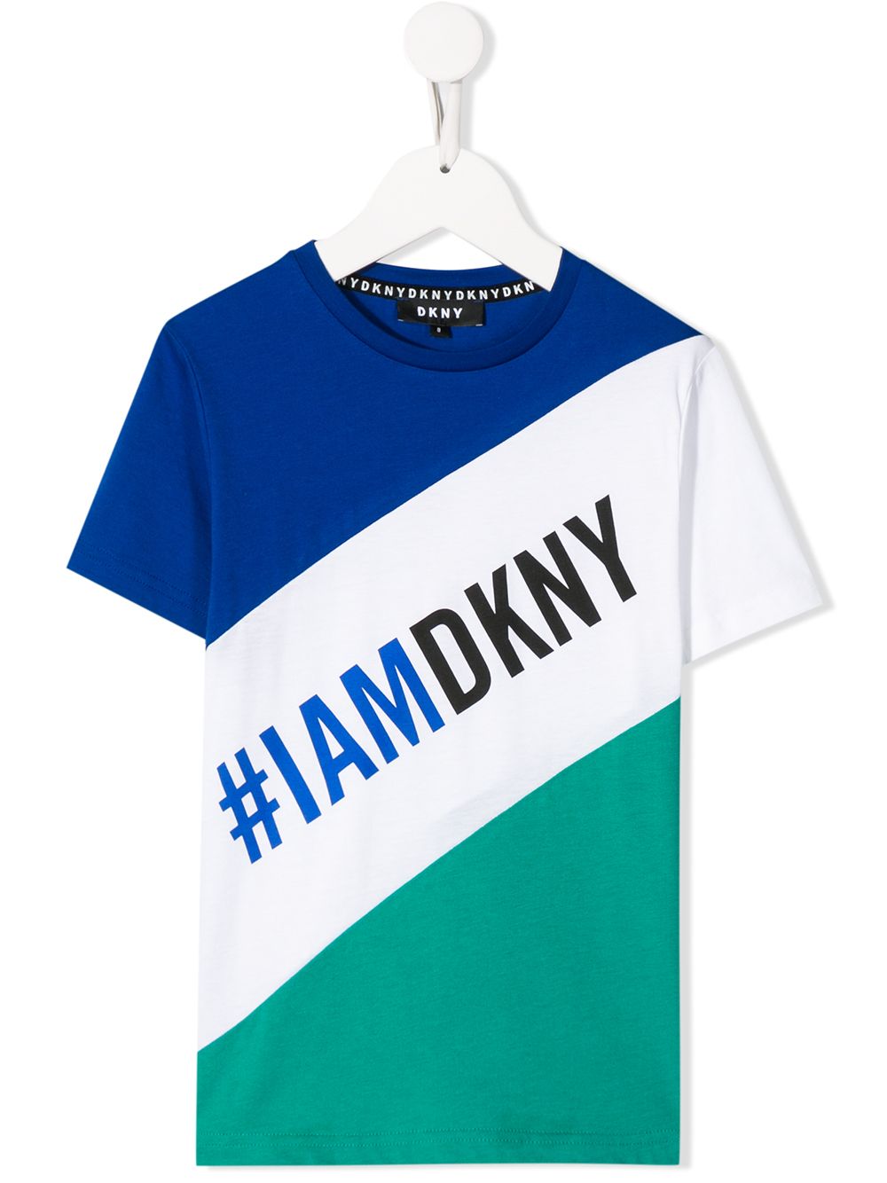 фото Dkny kids футболка #iamdkny в стиле колор-блок