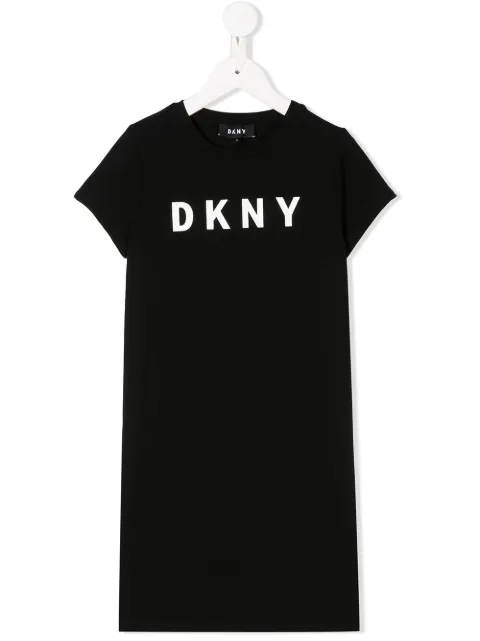 dkny kids logo印花t恤式连衣裙