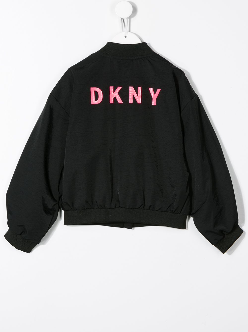 фото Dkny kids бомбер с логотипом и затяжками