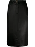 Christian Dior Pre-Owned silk 1990s five-pocket pencil skirt - Black