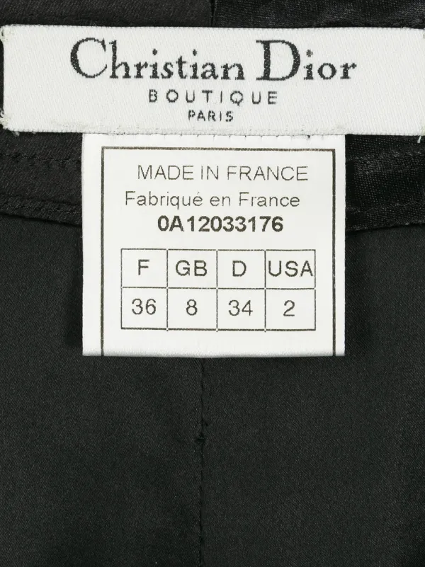 Christian Dior Pre-Owned Silk 1990s five-pocket Pencil Skirt