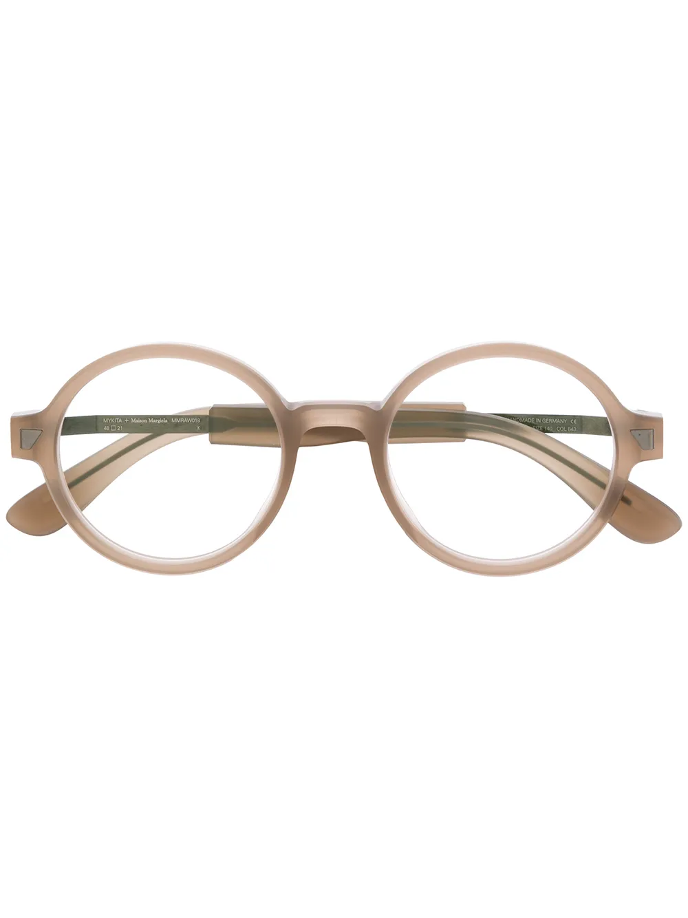 Mykita x Maison Margiela round-frame Glasses | Grey | FARFETCH
