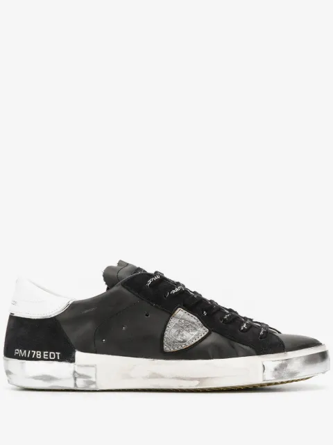 Philippe Model Paris distressed low-top sneakers