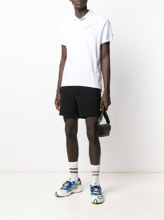 relaxed-fit drawstring track shorts展示图