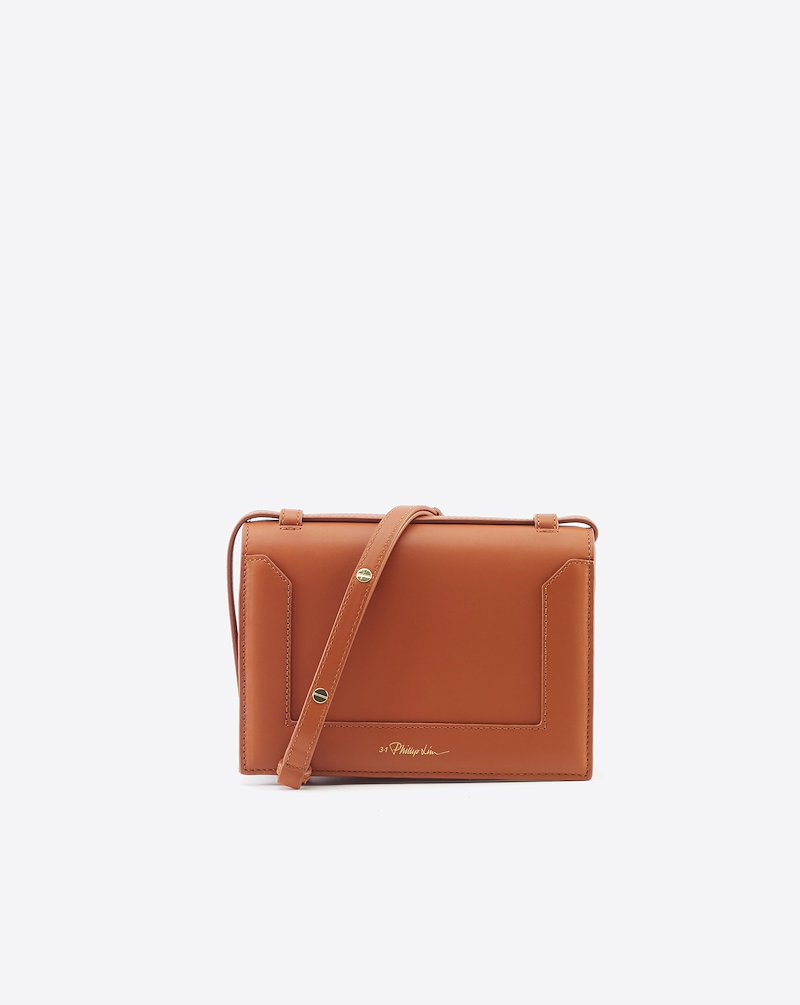 mini soleil leather shoulder bag