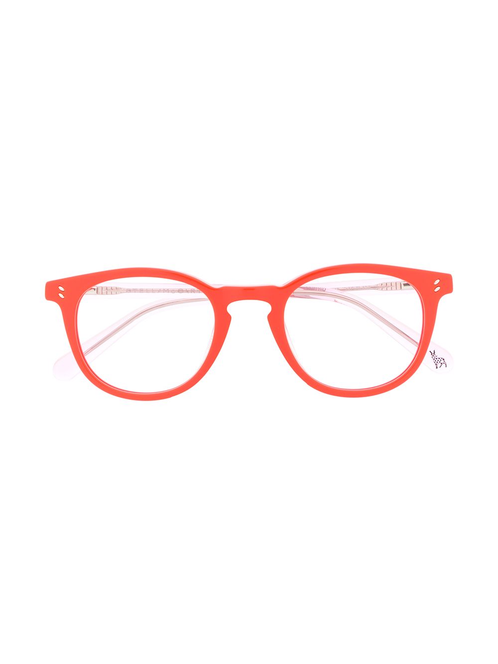 Stella Mccartney Kids' Round-shaped Frames In 橘色