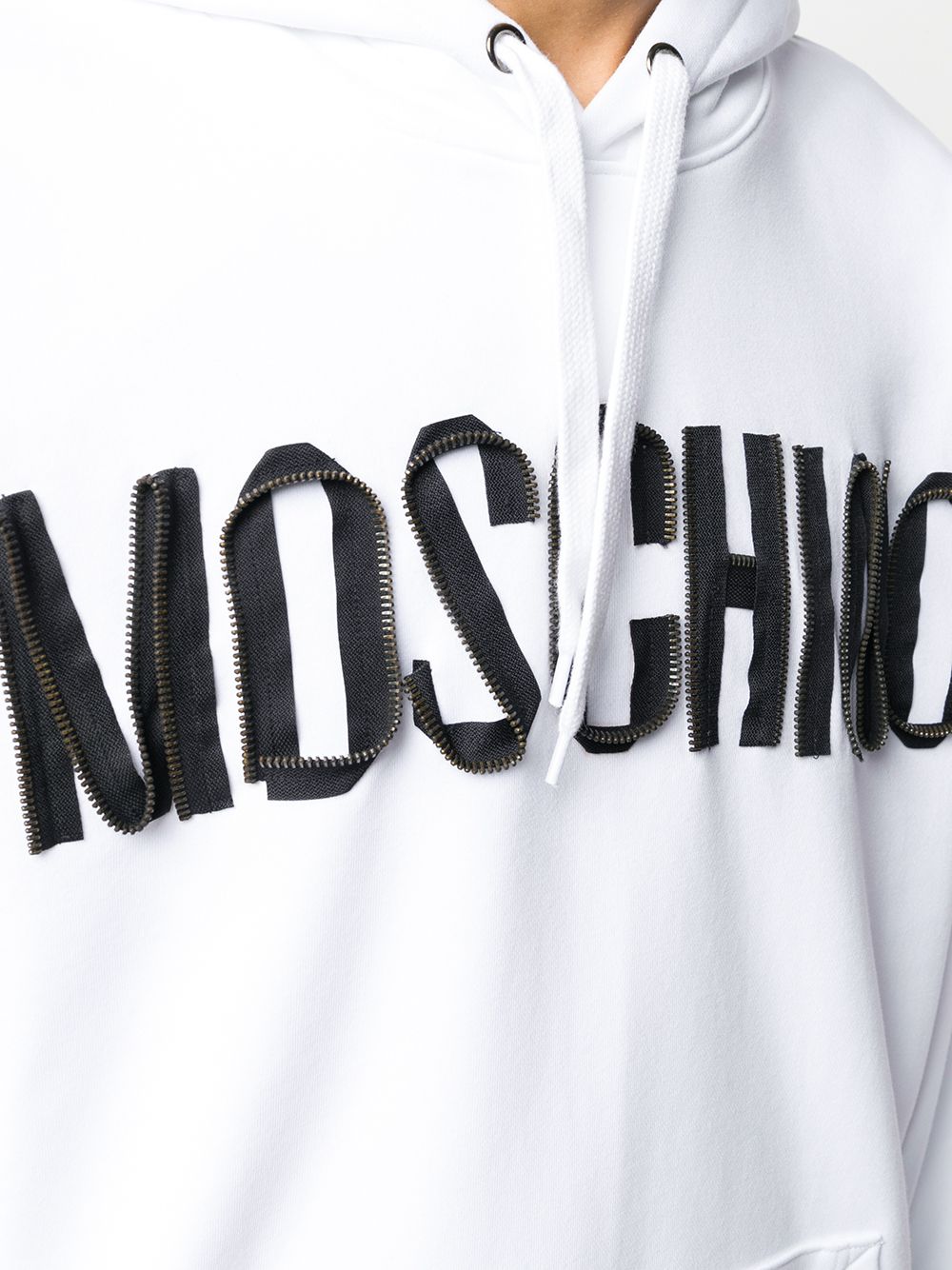 фото Moschino худи на молнии с логотипом