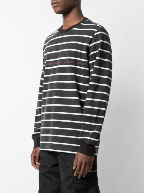 supreme striped long sleeve