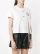 Nk embroidered T-shirt