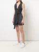 Alice+Olivia vestido corto vaquero con cremallera Gorgeous