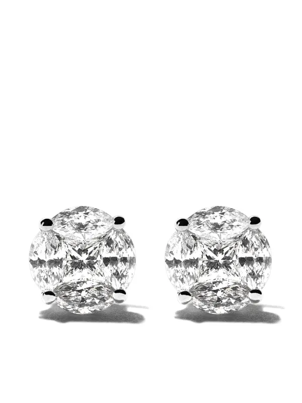 illusion diamond earrings
