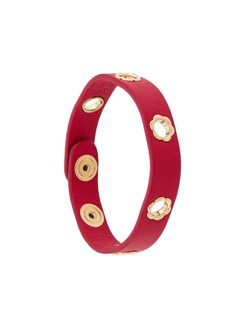 Ferragamo flower eyelet adjustable bracelet