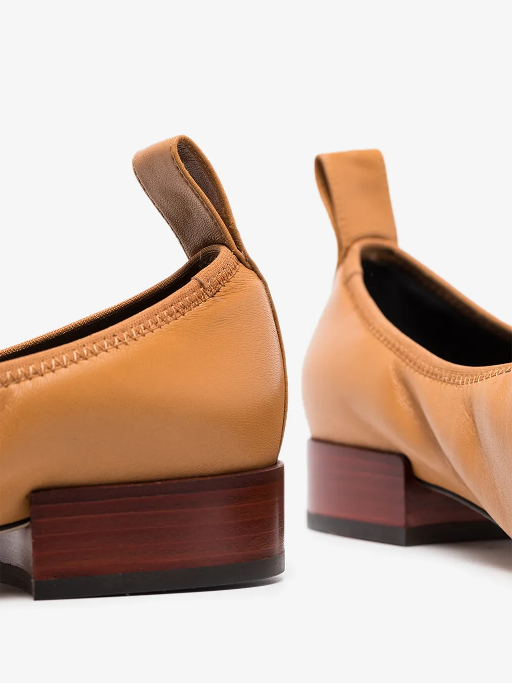 LOEWE BROWN SOFT 25 LEATHER PUMPS,L814466X0314720618