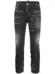Image 1 of Dsquared2 distressed effect mid rise jeans