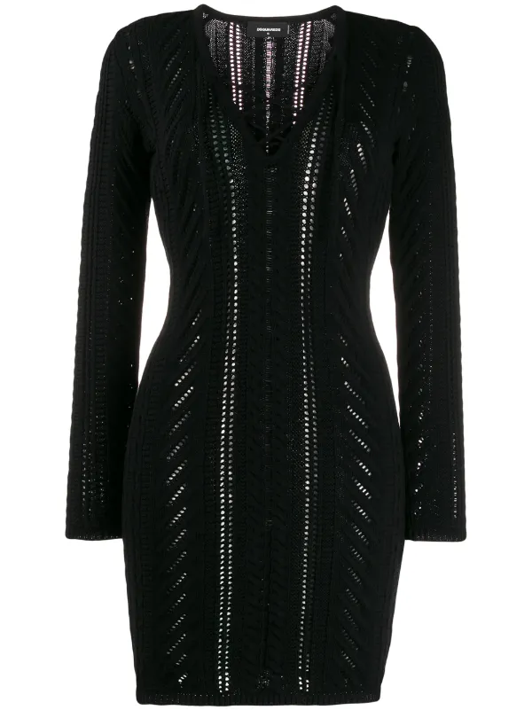 dsquared2 black dress