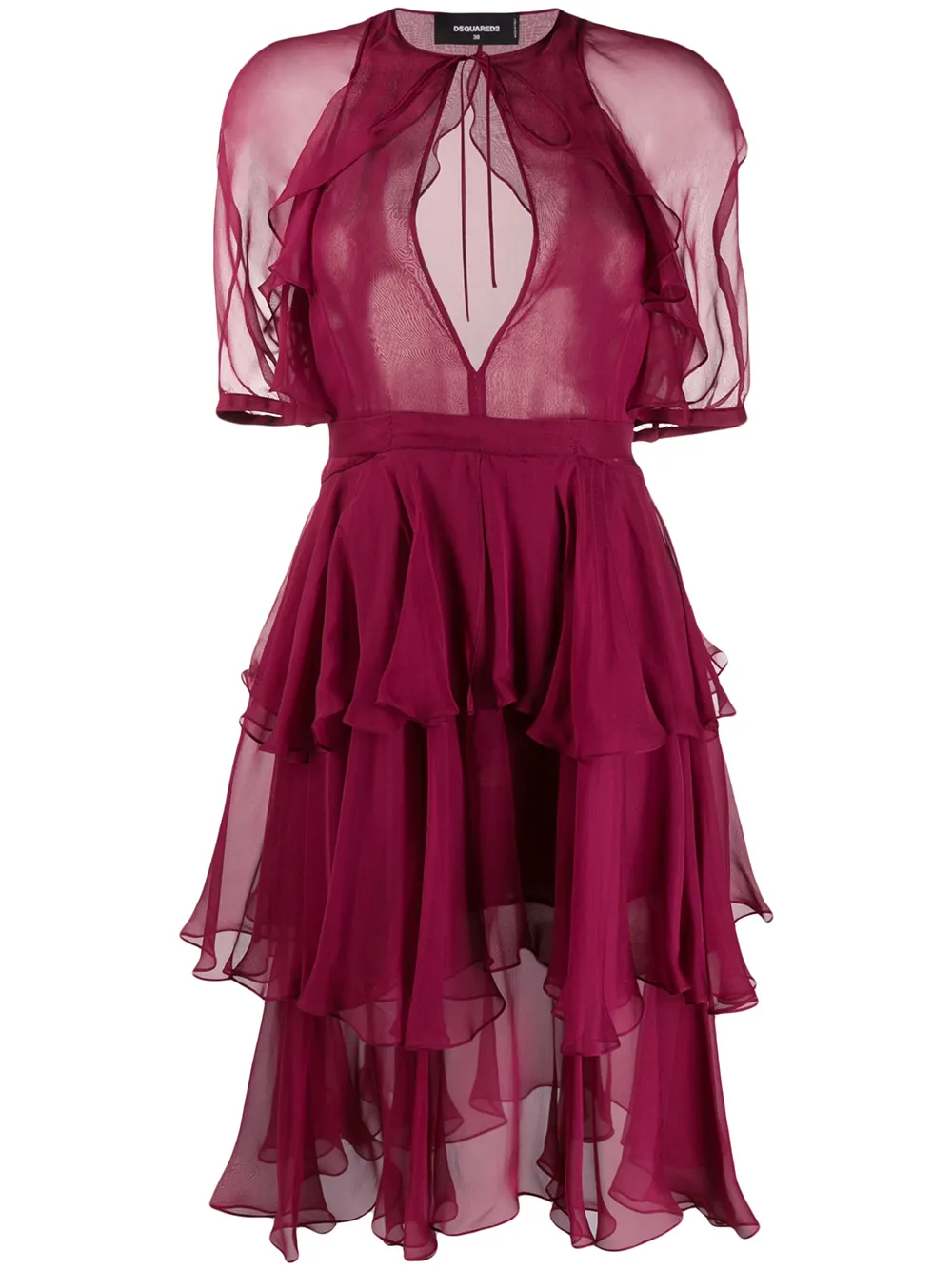 Image 1 of Dsquared2 tiered dress