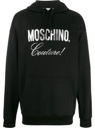 grey moschino moletom com capuz