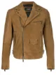 Image 1 of Dsquared2 pocket detail suede biker jacket
