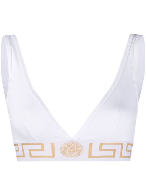 Versace Greek Key band bra