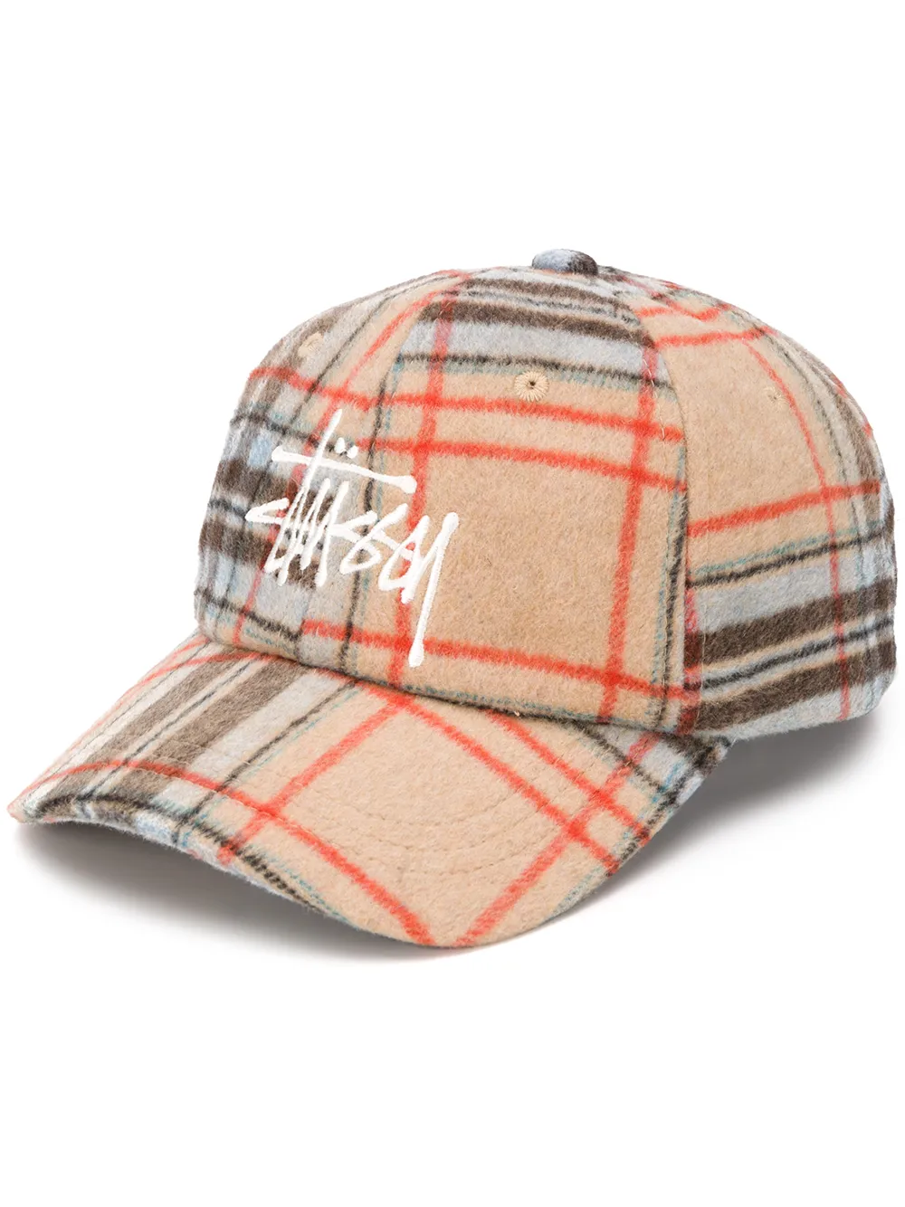 wool plaid baseball cap