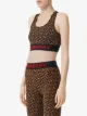Burberry monogram print cropped top