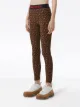 Burberry monogram print stretch leggings