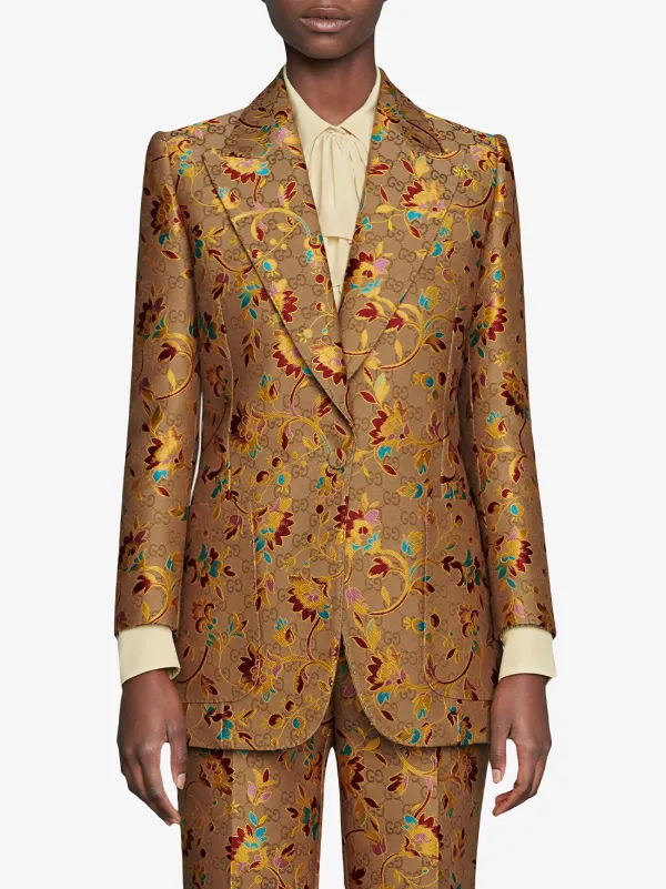 gucci floral blazer
