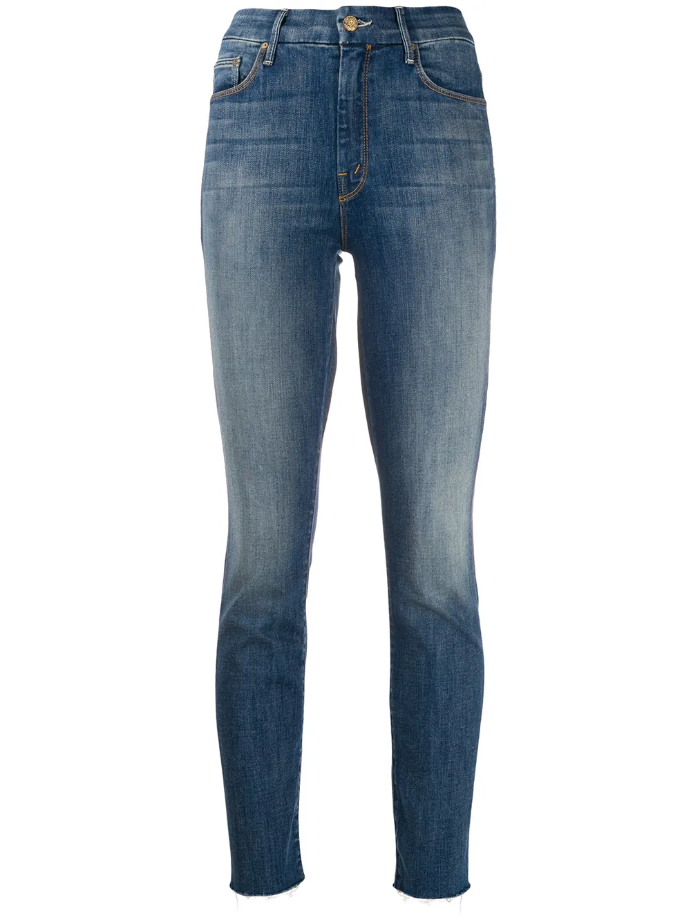 

MOTHER jeans con efecto lavado ácido - Azul