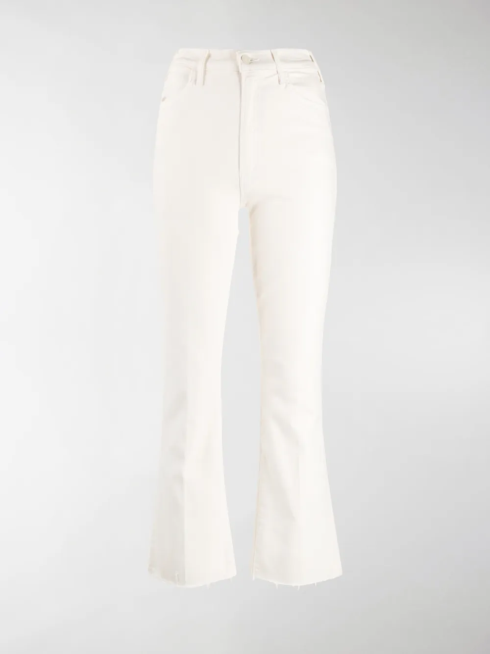 Mother Slim Fit Jeans In White