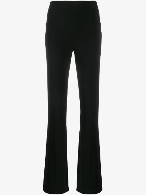 Norma Kamali high waisted straight-leg trousers