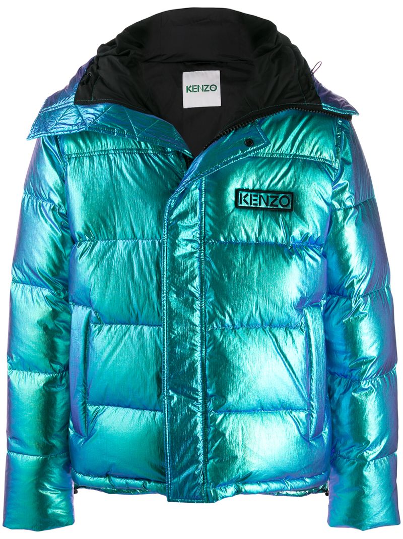 turquoise padded jacket