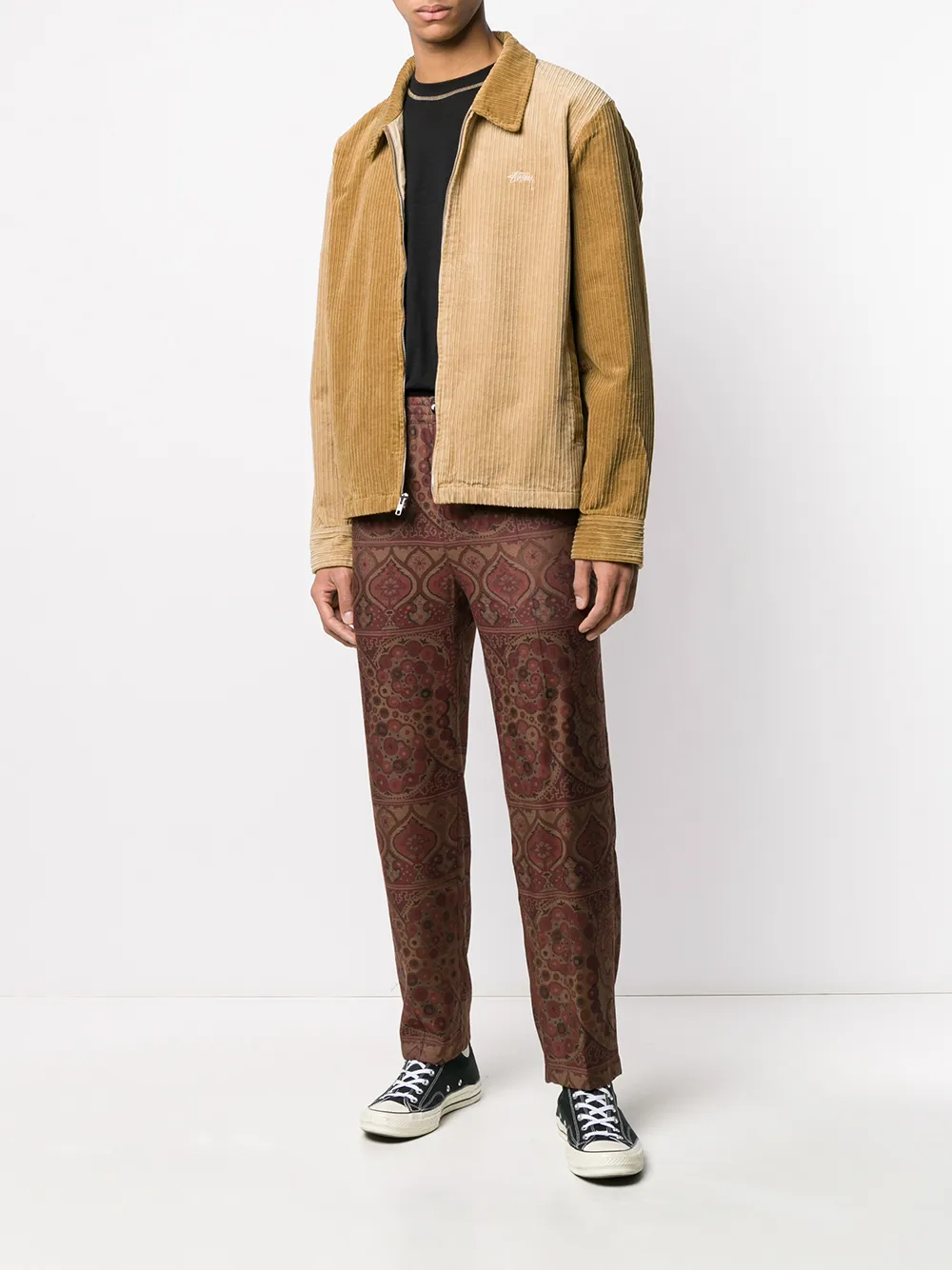 фото Stussy брюки paisley прямого кроя