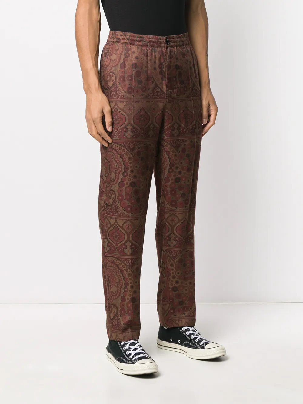 фото Stussy брюки paisley прямого кроя