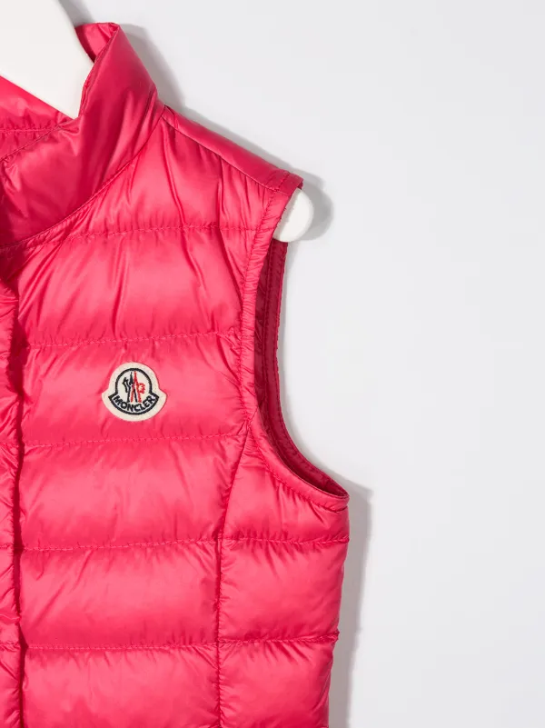 moncler pink gilet