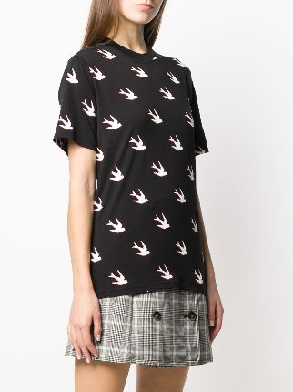 swallow print T-shirt展示图