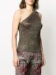 Missoni بلوزة بتأثير براق وكتف واحد