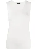 JOSEPH stretch jersey vest top - White