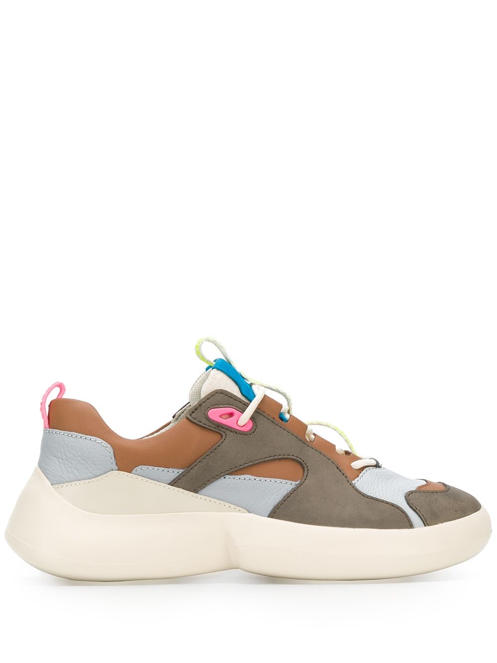 Camper Suede Panel Sneakers In Neutrals