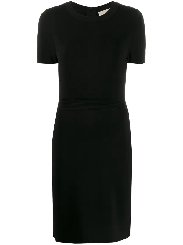 michael kors black midi dress