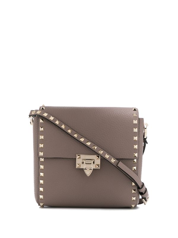 valentino garavani rockstud leather shoulder bag