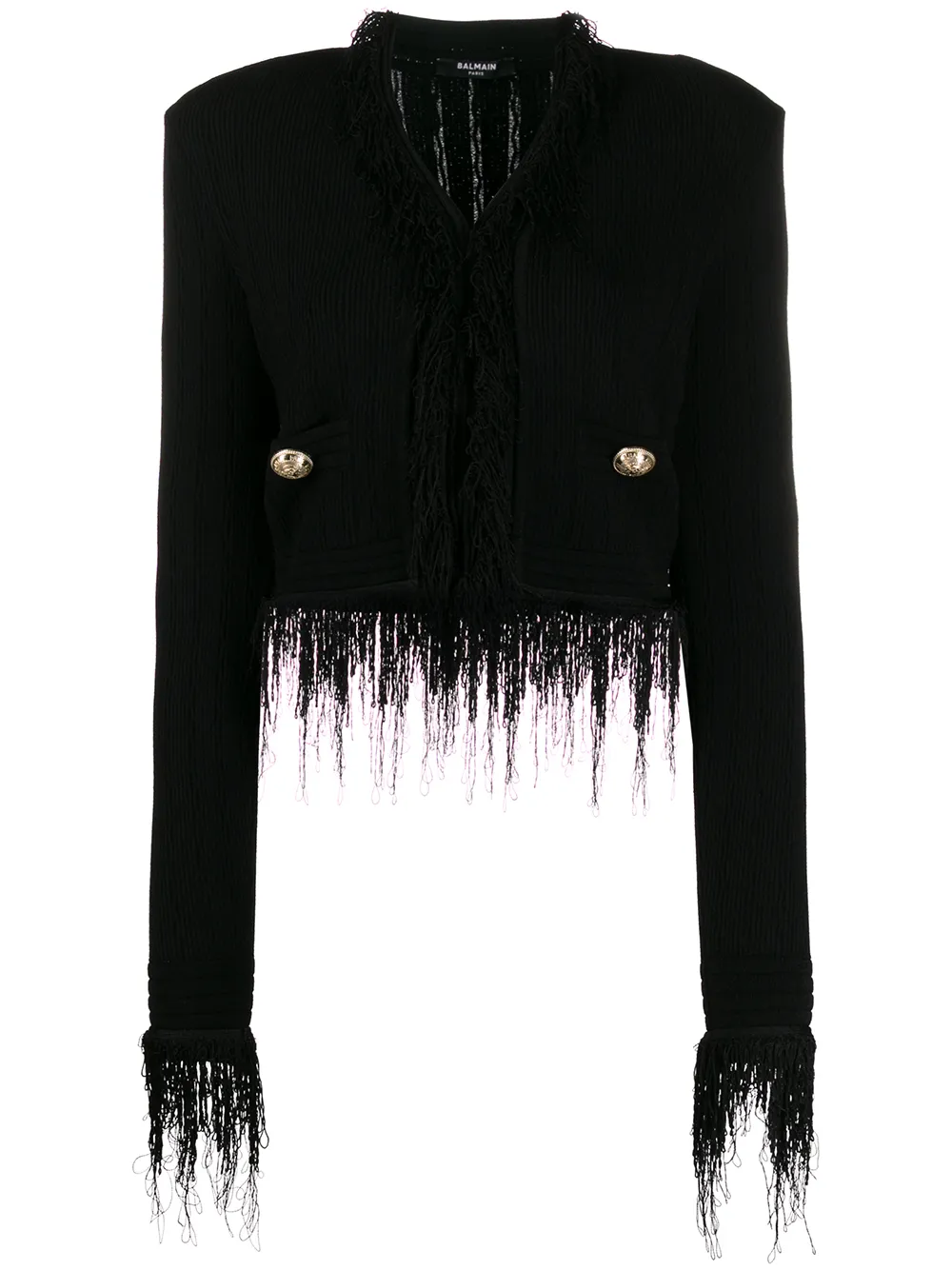 Balmain Cropped-Jacke Mit Fransen rtQ3j rwq3M Balmain Cropped-Jacke Mit Fransen rtQ3j rwq3M