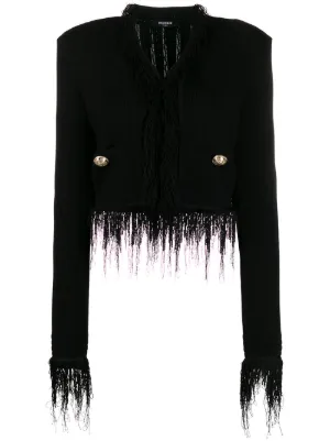 Avskurna jackor från Balmain Dam Farfetch Denimjackor från Balmain Dam Farfetch
