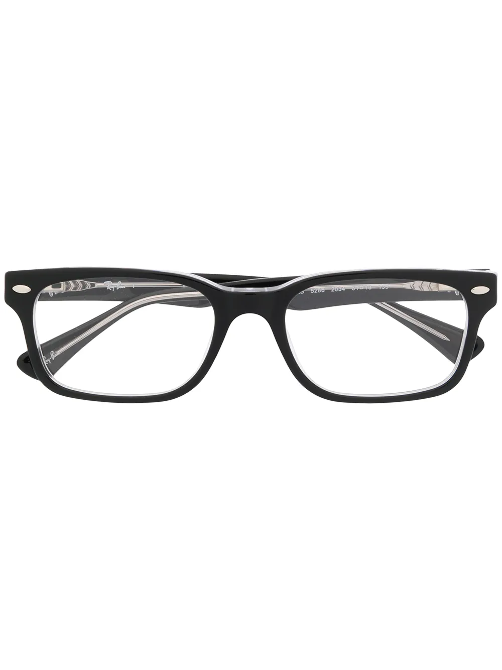 Ray-Ban RB5286 rectangular-frame glasses | Black | Image 1