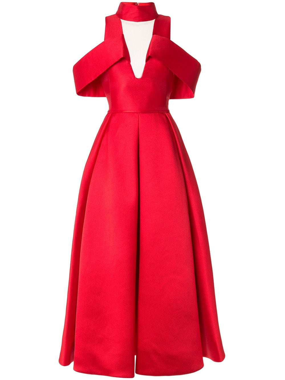 Saiid Kobeisy Halter Neck Gown In Red